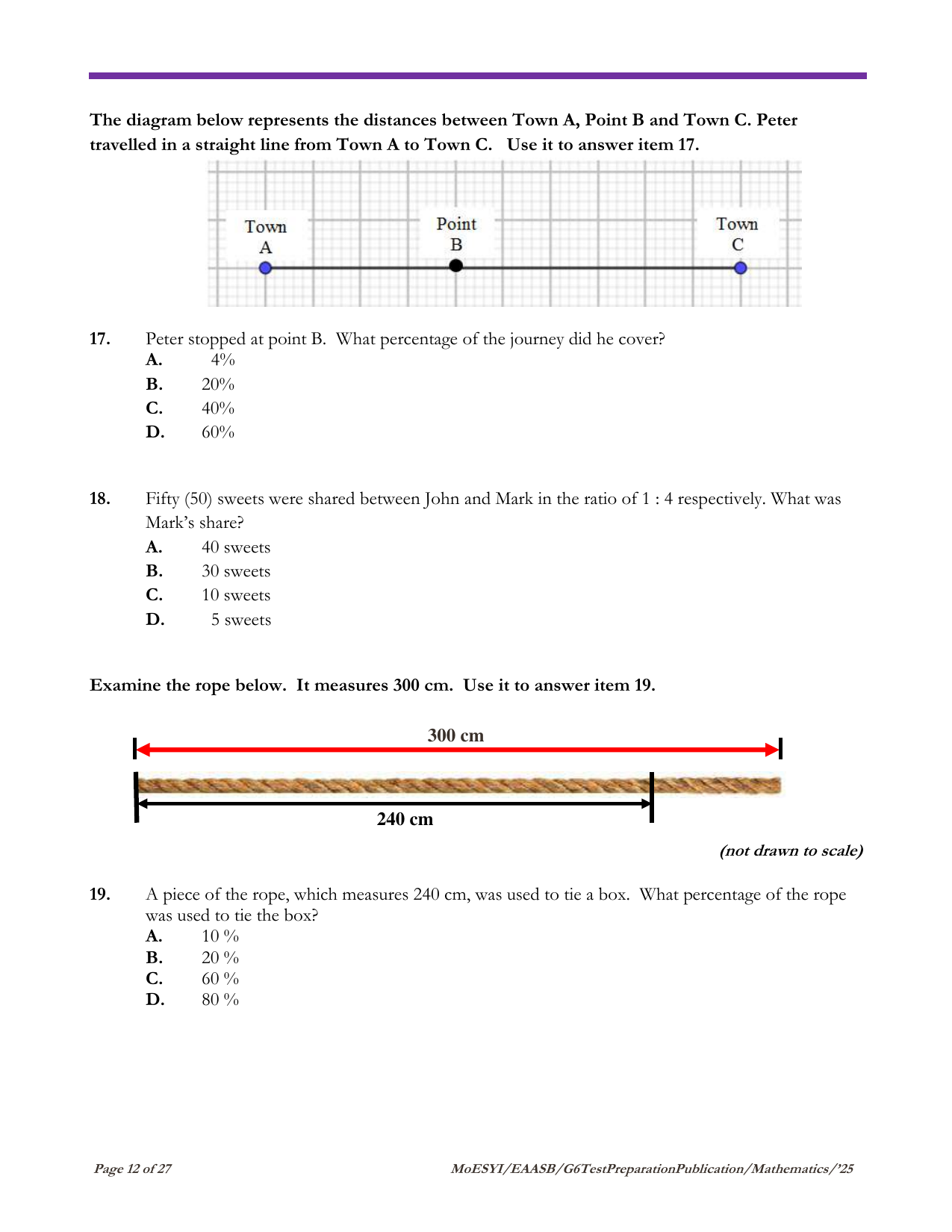 Stimulus for question 17